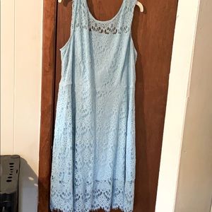 Light Blue Lane Bryant Plus Size Dress